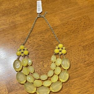 New Yellow Statement Necklace